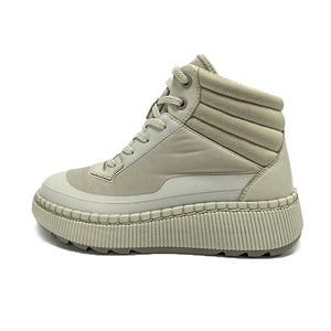 sheep nappa leather waterproof casual shoes ladies hand stitch ankle boots