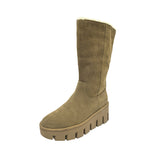 cow suede leathe Waterproof High Top Snow Boots Women Winter Plush Thick Soled Outdoor Cotton Shoes