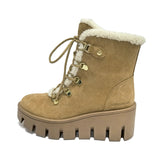 cow suede leathe Waterproof ankle Snow Boots Women Winter Plush Thick Soled Outdoor Shoes