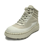 sheep nappa leather waterproof casual shoes ladies hand stitch ankle boots