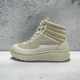sheep nappa leather waterproof casual shoes ladies hand stitch ankle boots